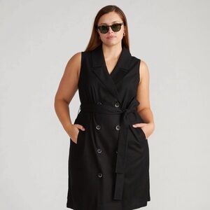 Hudson Linen Trench Dress-Medium (18W-20W)